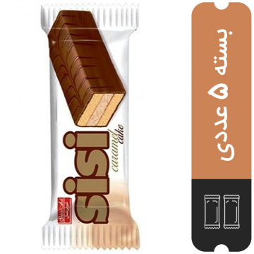 بسته ۵ عددی کیک روکش دار شکلاتی سی سی شیرین عسل 30 گرمی